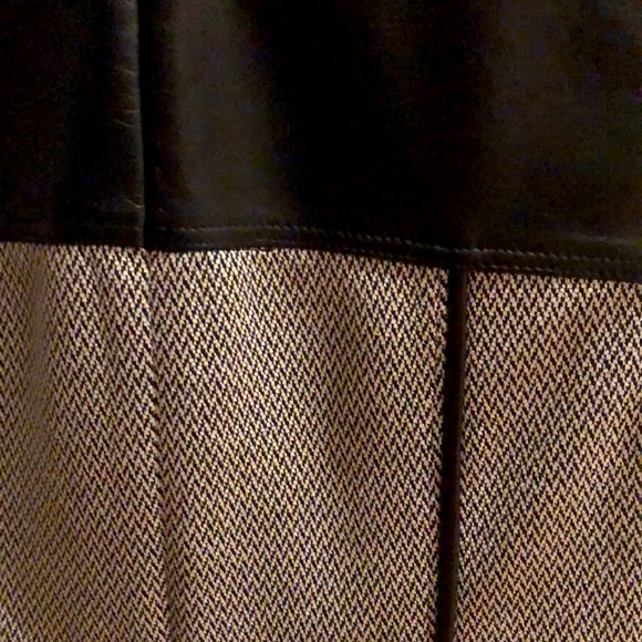 Theory houndstooth and genuine leather shell - Picture 4 of 6
